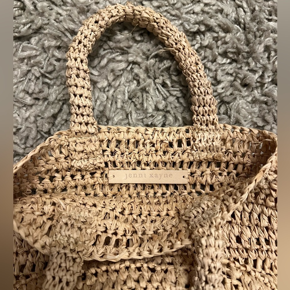 Jenni Kayne mini raffia tote